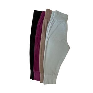 Hanes Unisex Flexy 4 Pack Knit Jogger Pants, Pull-on Sweatpants. Size 18-24 Mths